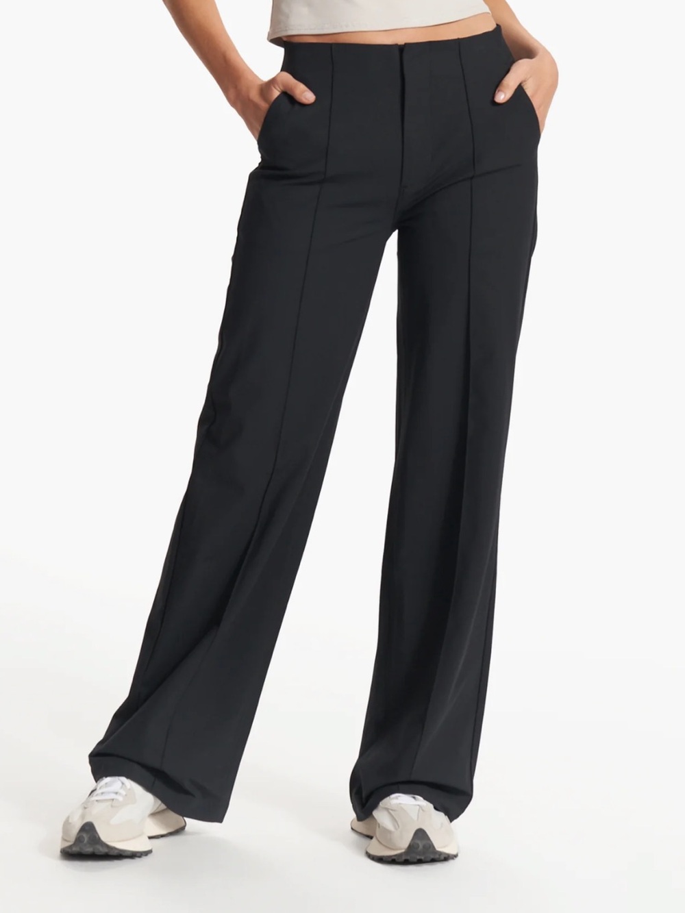 Women’s Vuori Meta Wide leg Black Straight-Leg Dress Pants